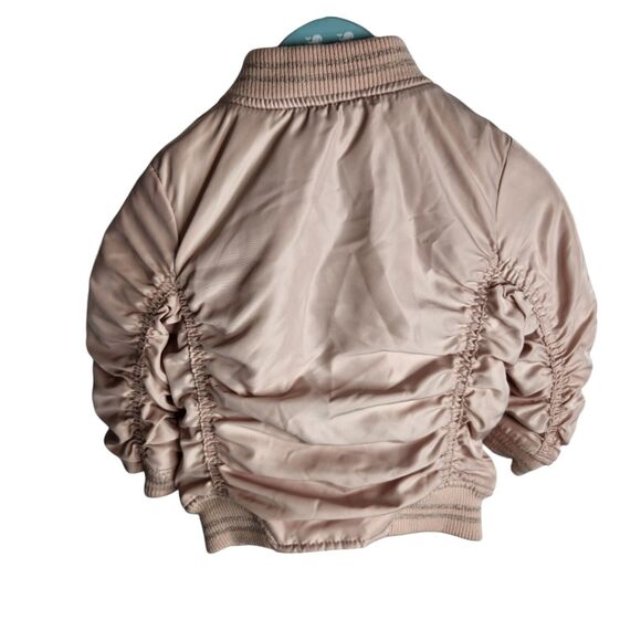 Hudson Toddler Girls Size 3T Puffer Bomber Embroidered Jacket Light Pink - Picture 4 of 7